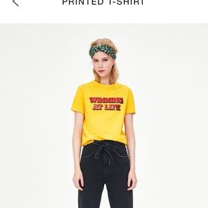 Winning at life is in Red glitter Zara TRF